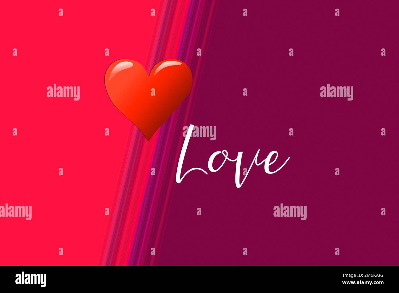 Concetto di carta giorno di San Valentino. Cuore per San Valentino background. Foto Stock