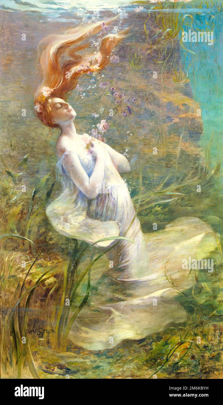 Paul Steck - Ophélie -- Ophelia - 1895. Foto Stock
