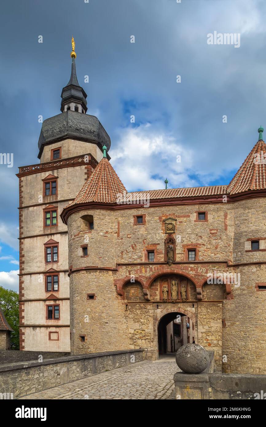 Fortezza di Marienberg, Wurzburg, Germania Foto Stock