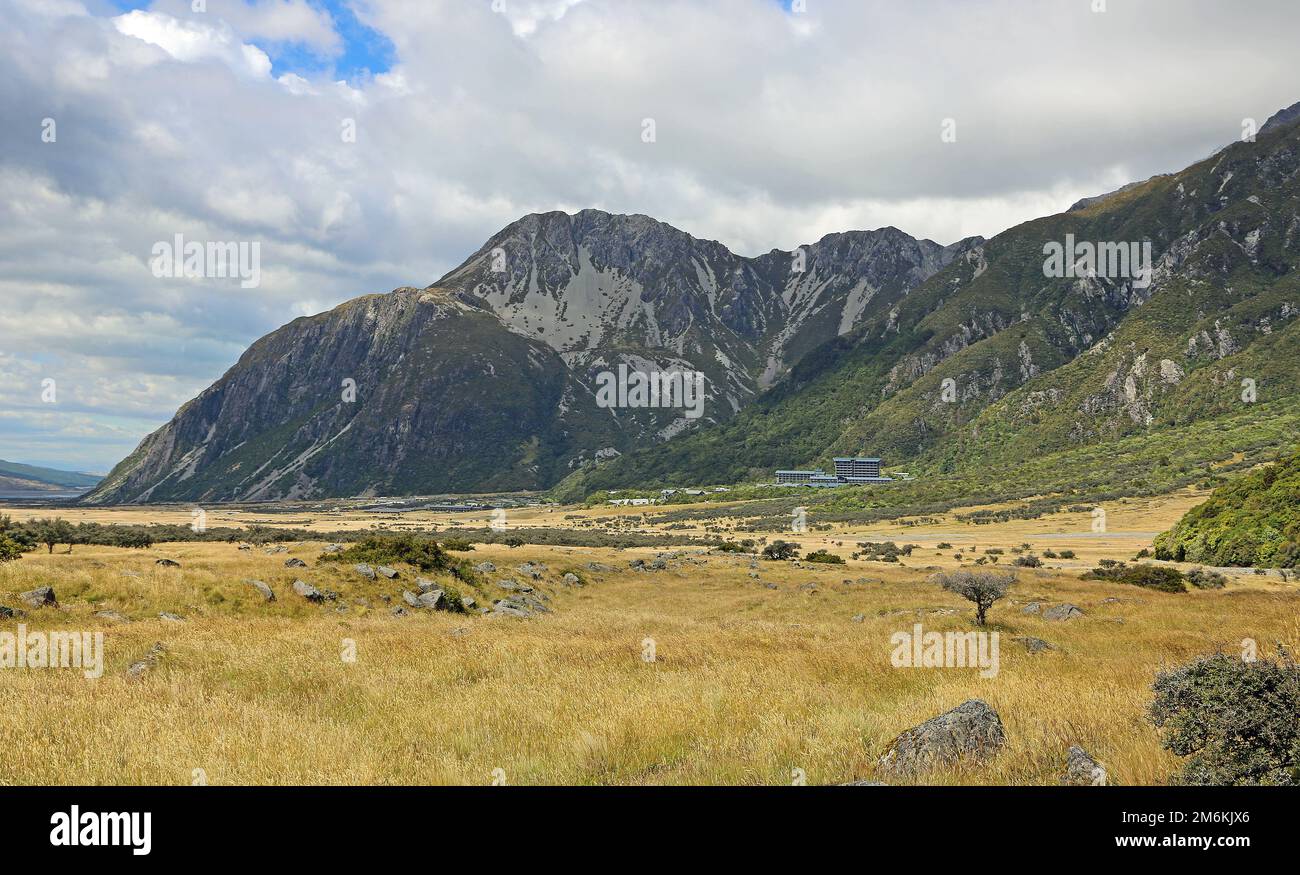 Aoraki Mt Cook Village - Mt Cook National Park, Nuova Zelanda Foto Stock