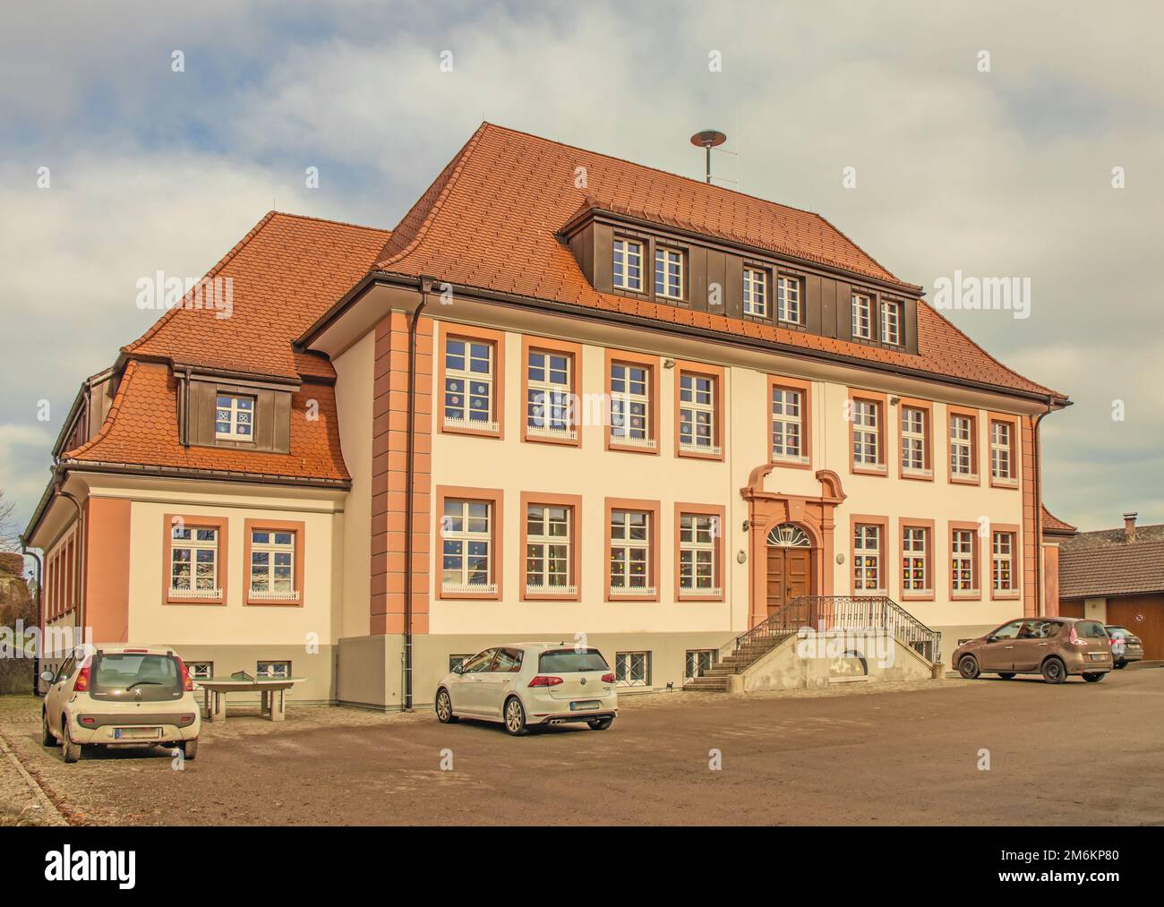 Scuola elementare Grafenhausen, distretto di Waldshut, Foresta Nera Foto Stock