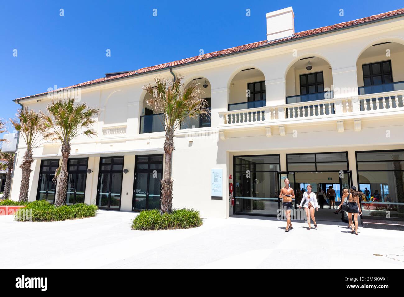 Bondi Pavilion edificio culturale che ospita mostre e galleria d'arte, edificio storico, Bondi Beach, Sydney, NSW, Australia Foto Stock