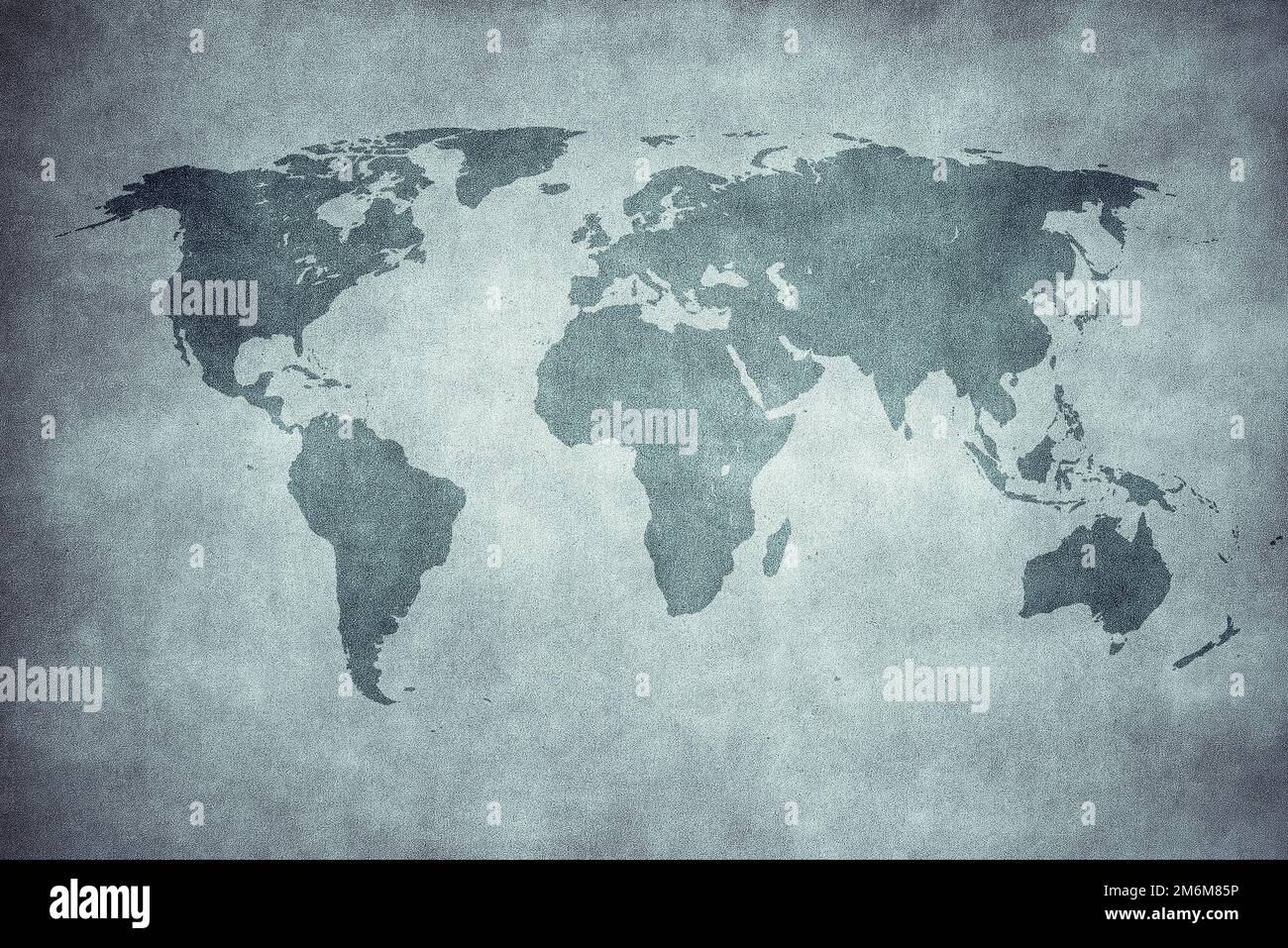 Mappa grunge del mondo Foto Stock