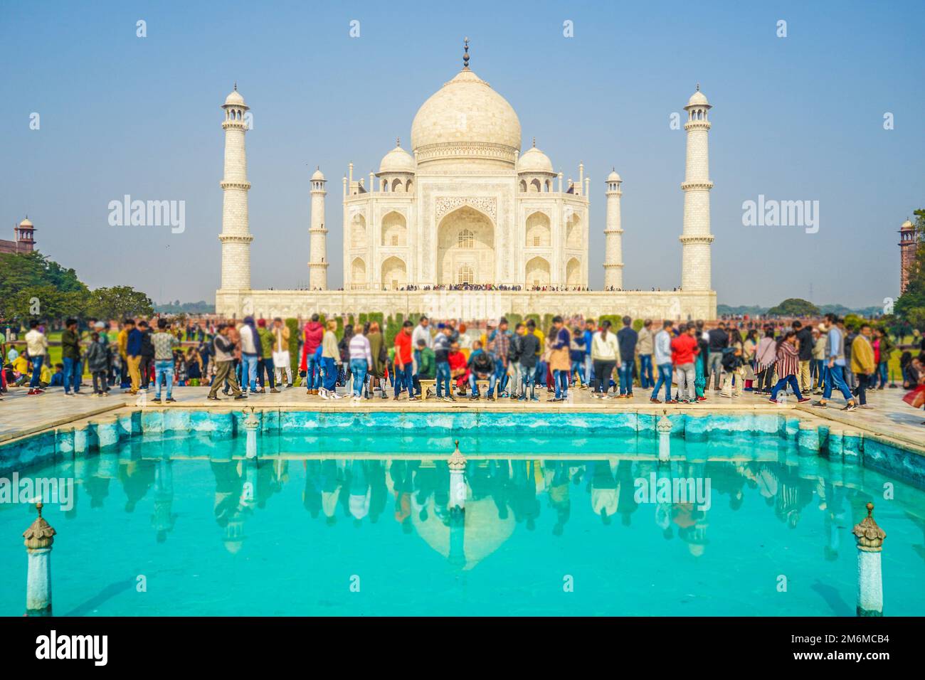 Patrimonio dell'umanità Taj Mahal (India, Agra) Foto Stock
