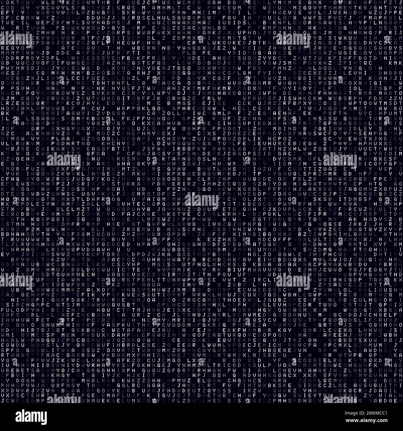 Background tecnologico futuristico. Sfondo bianco con lettere dell'alfabeto. Motivo senza cuciture di grandi dimensioni. Autentica illustrazione vettoriale. Illustrazione Vettoriale