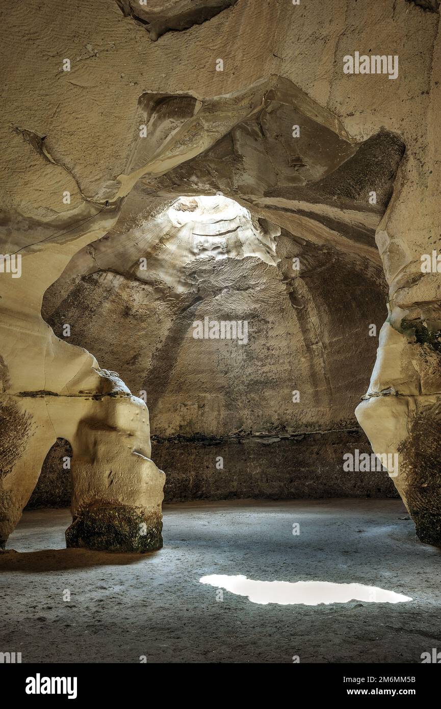 Le grotte di Beit Guvrin in Israele Foto Stock