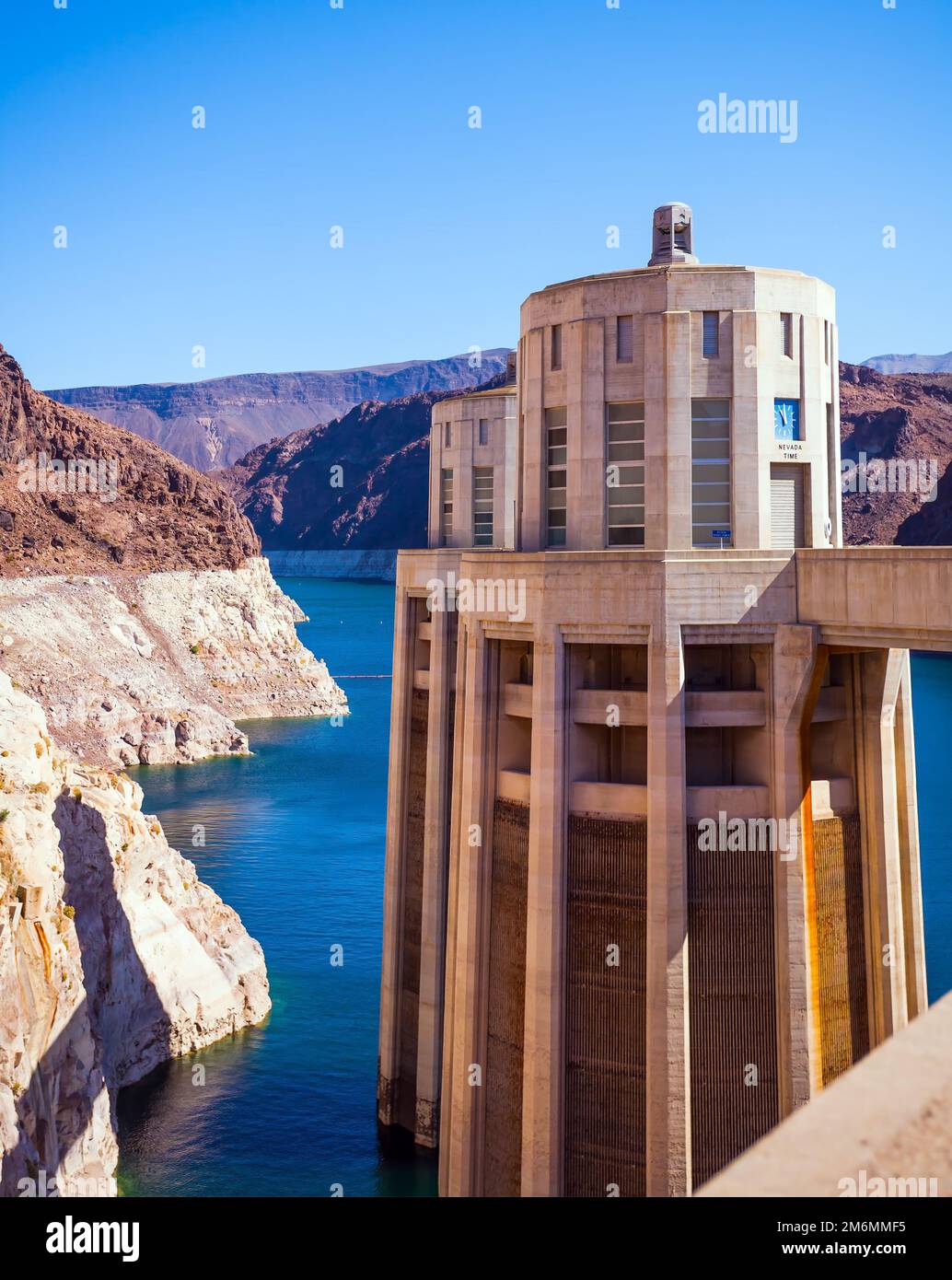 Hoover Boulder Dam è una struttura idraulica Foto Stock