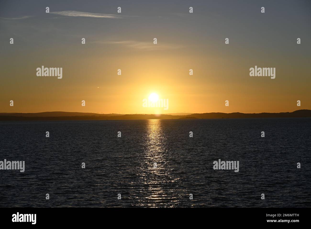 Il Firth del quarto tramonto Foto Stock