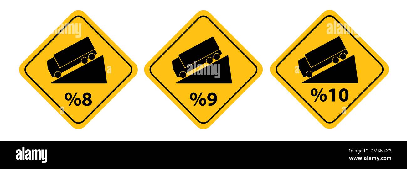 segnale di downgrade in anticipo su sfondo bianco Illustrazione Vettoriale
