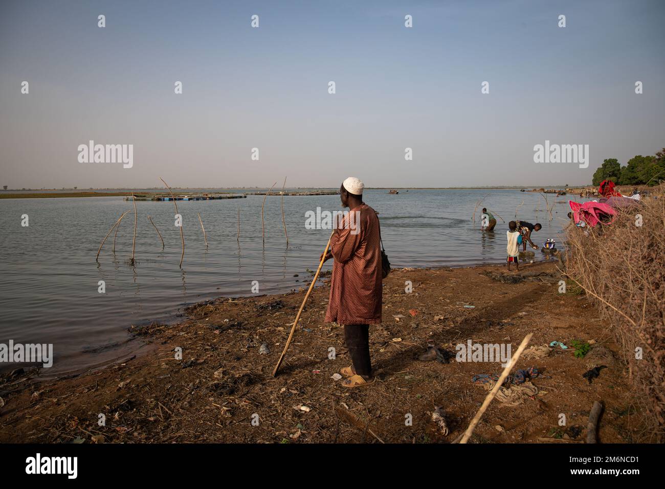 Nicolas Remene / le Pictorium - la risposta del Mali alle sfide e alle realtà del cambiamento climatico - 11/3/2021 - Mali / Segou / Segou - Fattoria del pesce Foto Stock