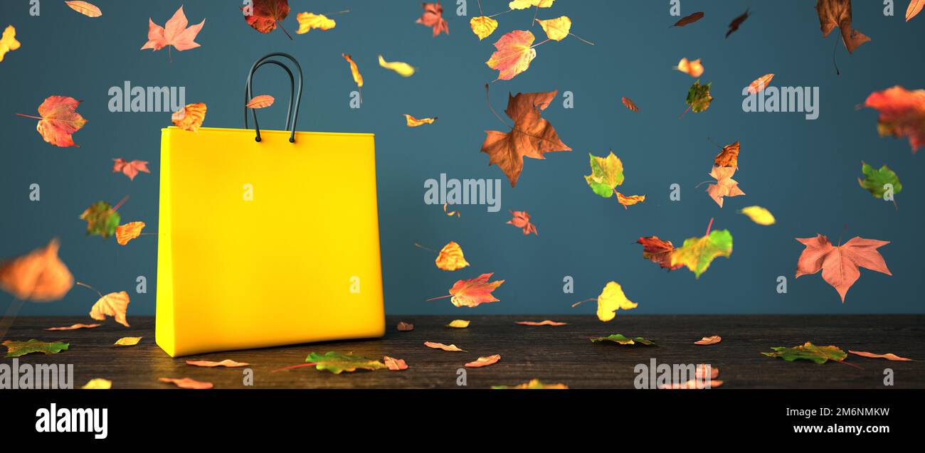 Sconto autunnale per gli acquisti Foto Stock