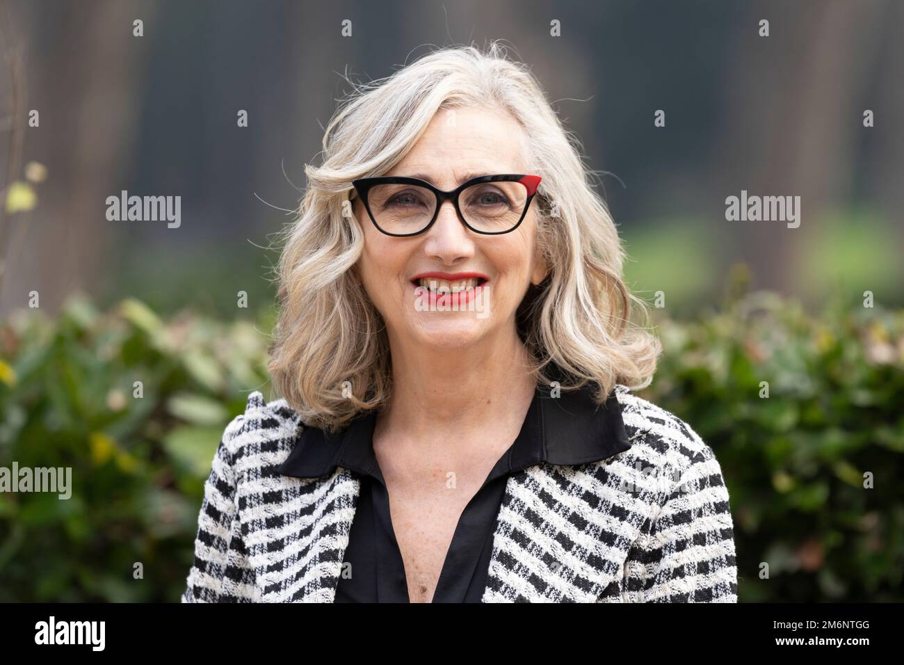 Roma, 05 gennaio 2023 - Lunetta Savino partecipa alla fotocall per la fiction 'le indagini di Lolita Lobosco'. Credits: Luigi de Pompeis/Alamy Live News Foto Stock