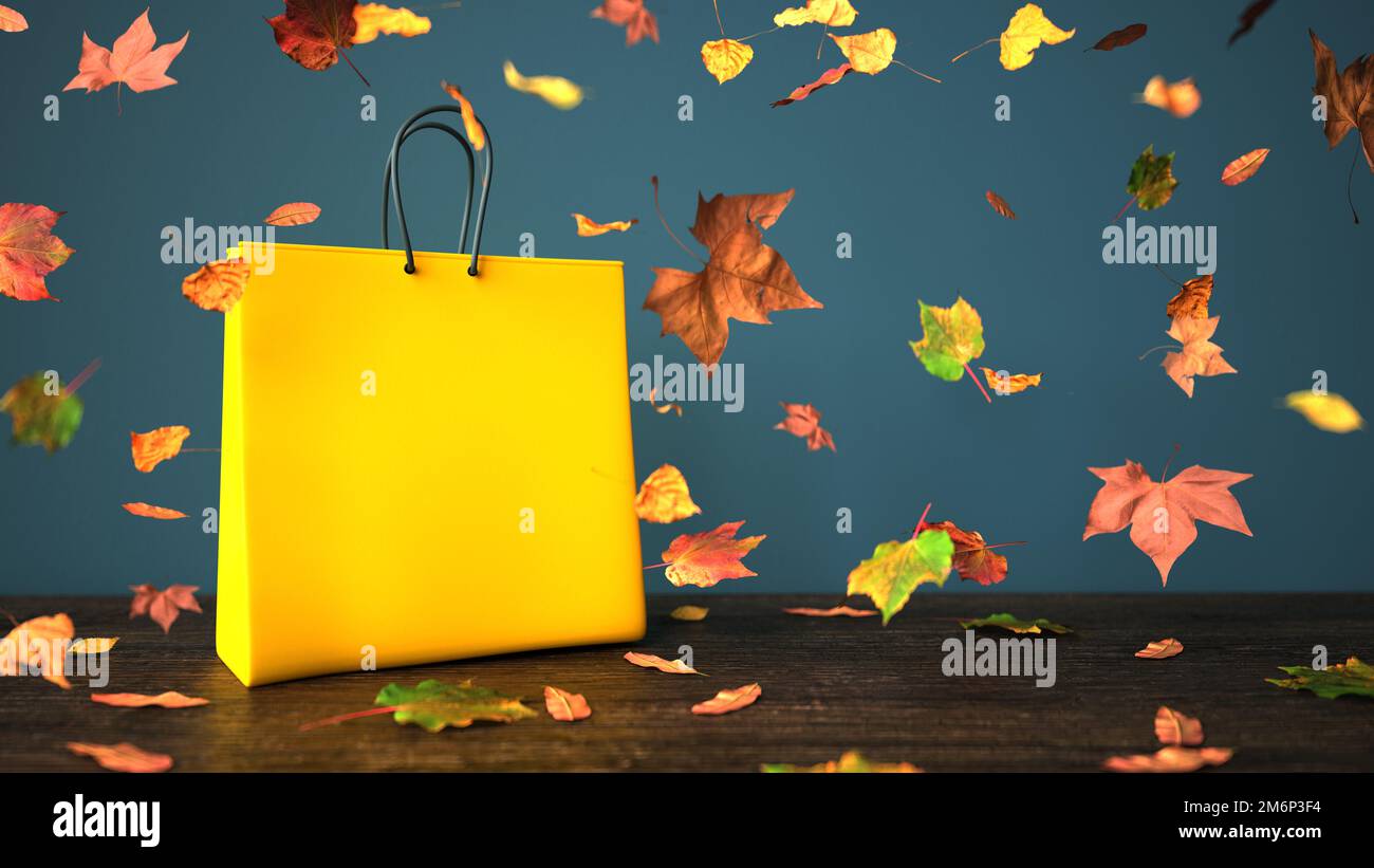 Sconto autunnale per gli acquisti Foto Stock