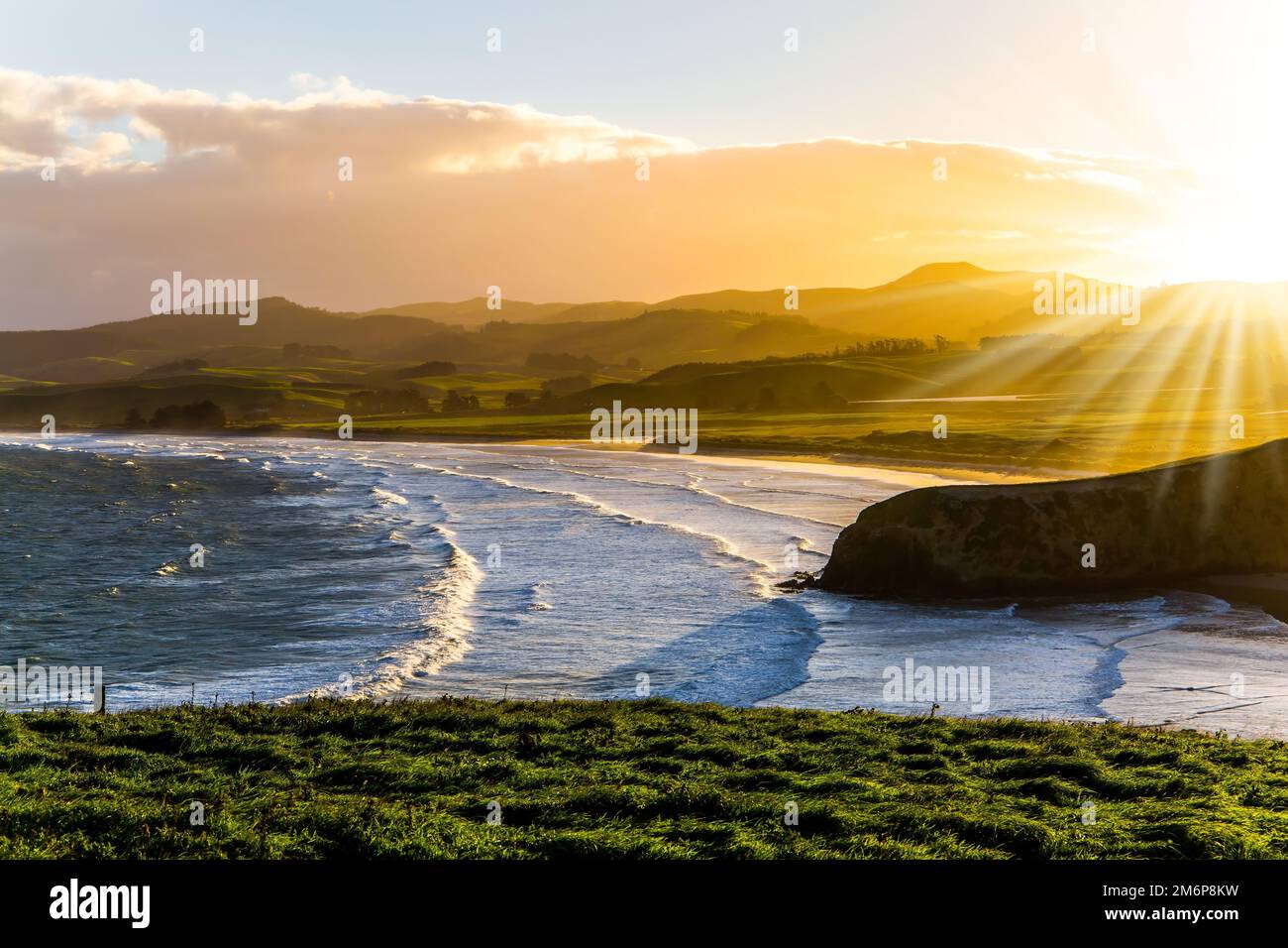 Grande tramonto d'estate. Foto Stock