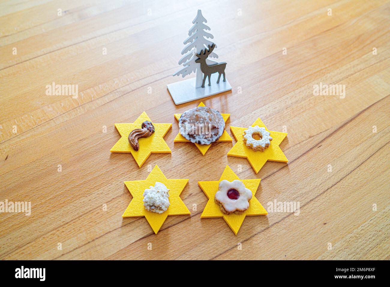 Natale Coockies decorazione in Baviera Germania Foto Stock