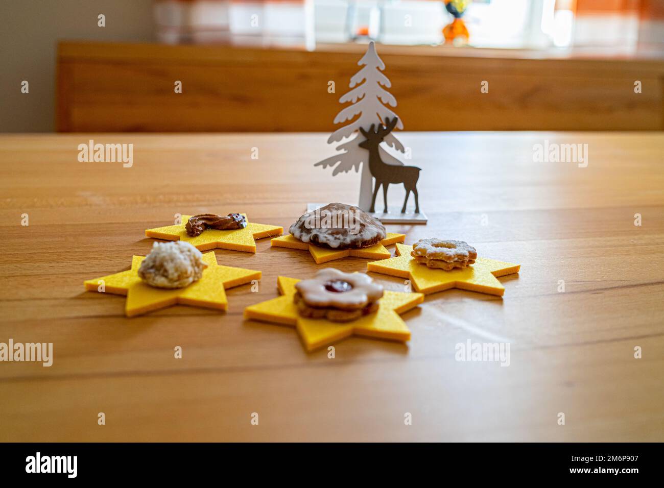 Natale Coockies decorazione in Baviera Germania Foto Stock