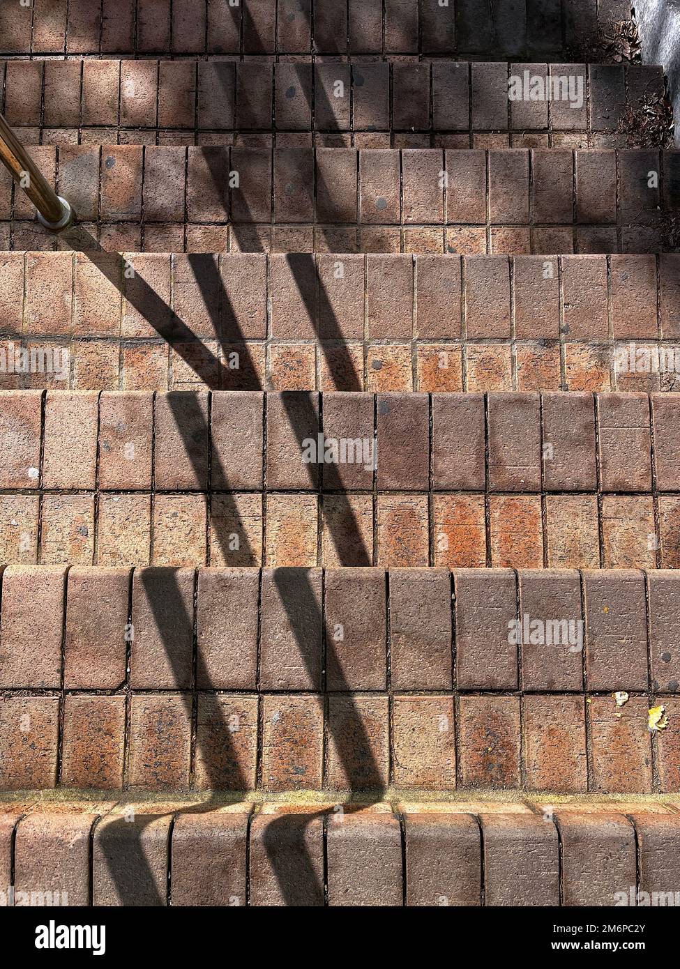 Vista dalla parte superiore delle scale Foto Stock