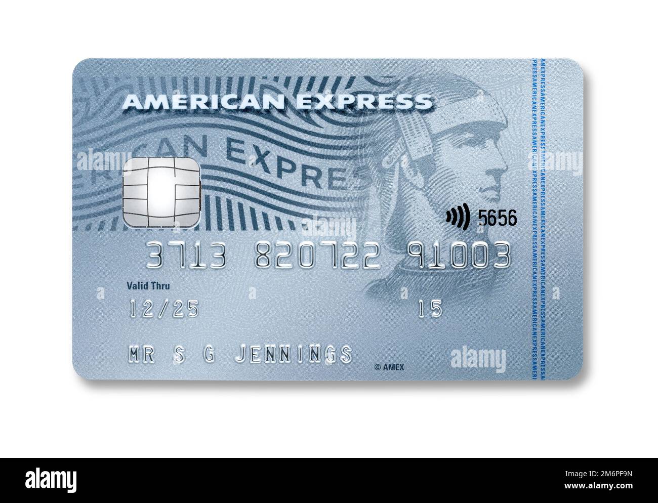 Carta di credito American Express Foto Stock
