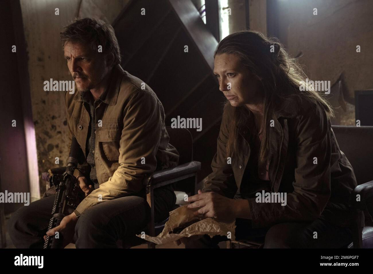 The Last of US Pedro Pascal & Anna Torv Foto Stock