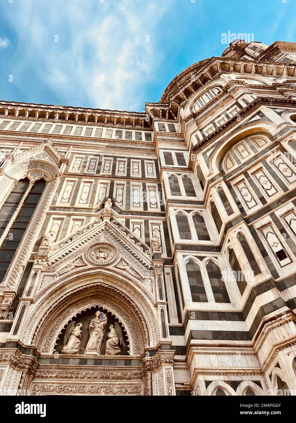 Particolare della Cattedrale di Santa Maria del Fiore, Firenze, Italia Foto Stock