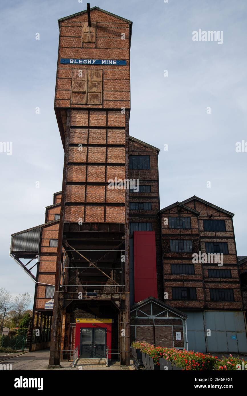 La miniera di BLEGNY era una miniera di carbone a Trembleur, in Belgio, è conservata come patrimonio industriale e mostra miniera Foto Stock