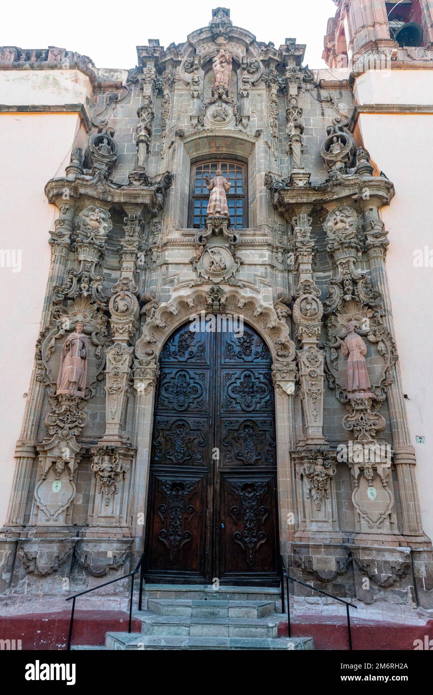 Templo de la Compania de Jesus Oratorio de San Felipe Neri, sito dell'UNESCO Guanajuato, Messico Foto Stock