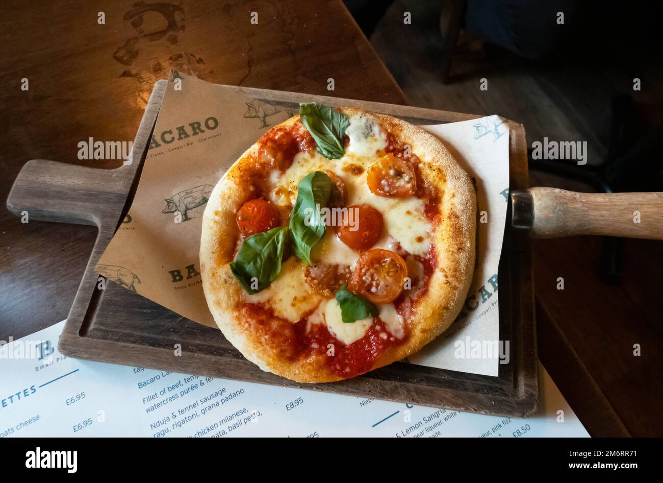 Pizza mini Foto Stock