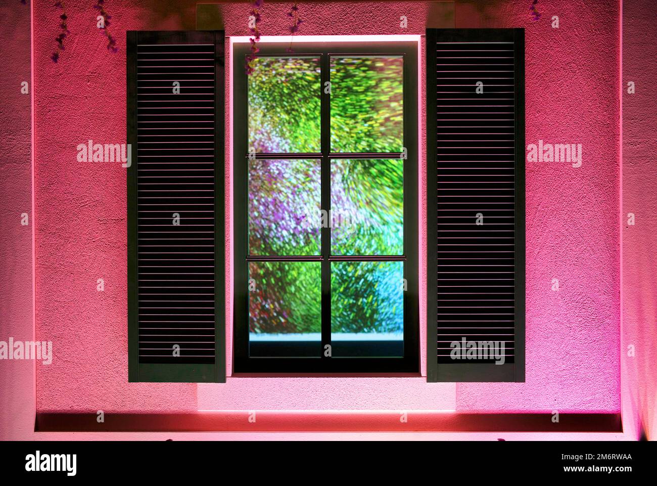 Monets Garden, mostra interattiva e coinvolgente su Claude Monet, Schleyerhalle, Stoccarda, Baden-Wuerttemberg, Germania Foto Stock