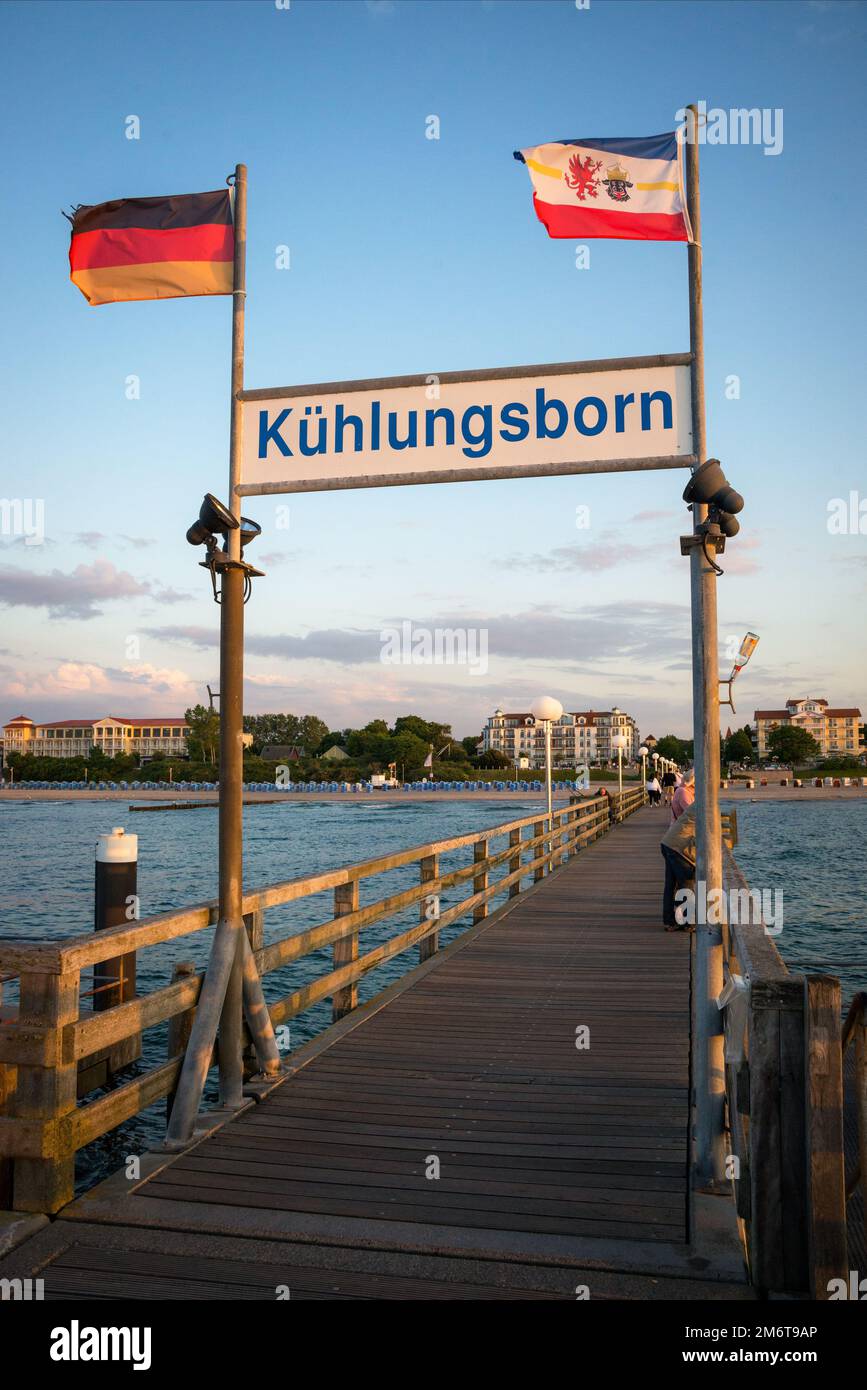 KÃ¼hlungsborn Germania mar baltico Foto Stock