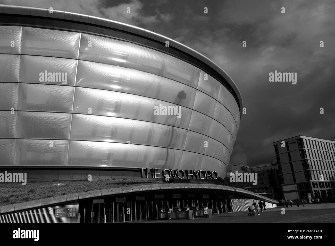 Finnieston Crane, Clyde Arc, OVO Hydro, SEC Armadillo Glasgow 2023. Foto Stock