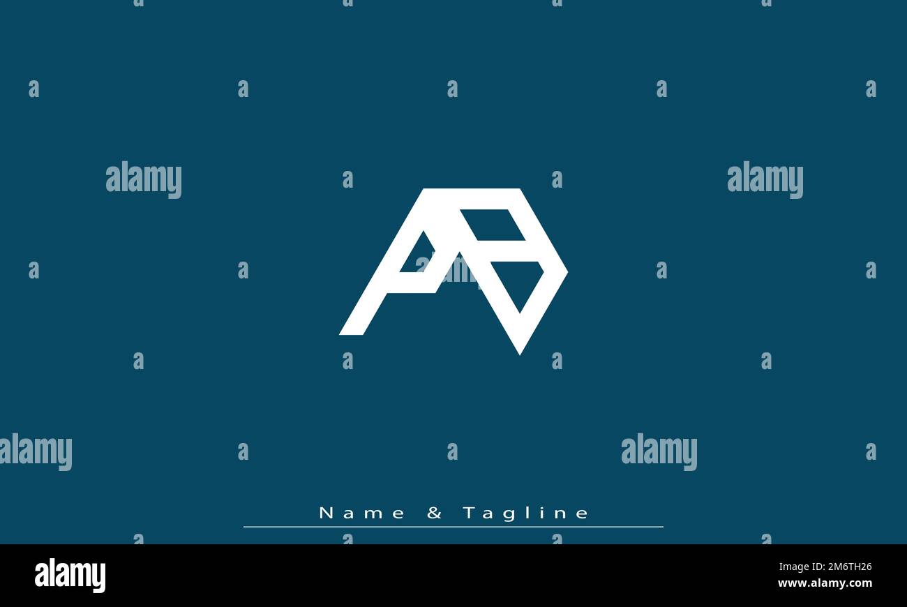 Lettere alfabetiche iniziali logo monogramma PB , BP Illustrazione Vettoriale