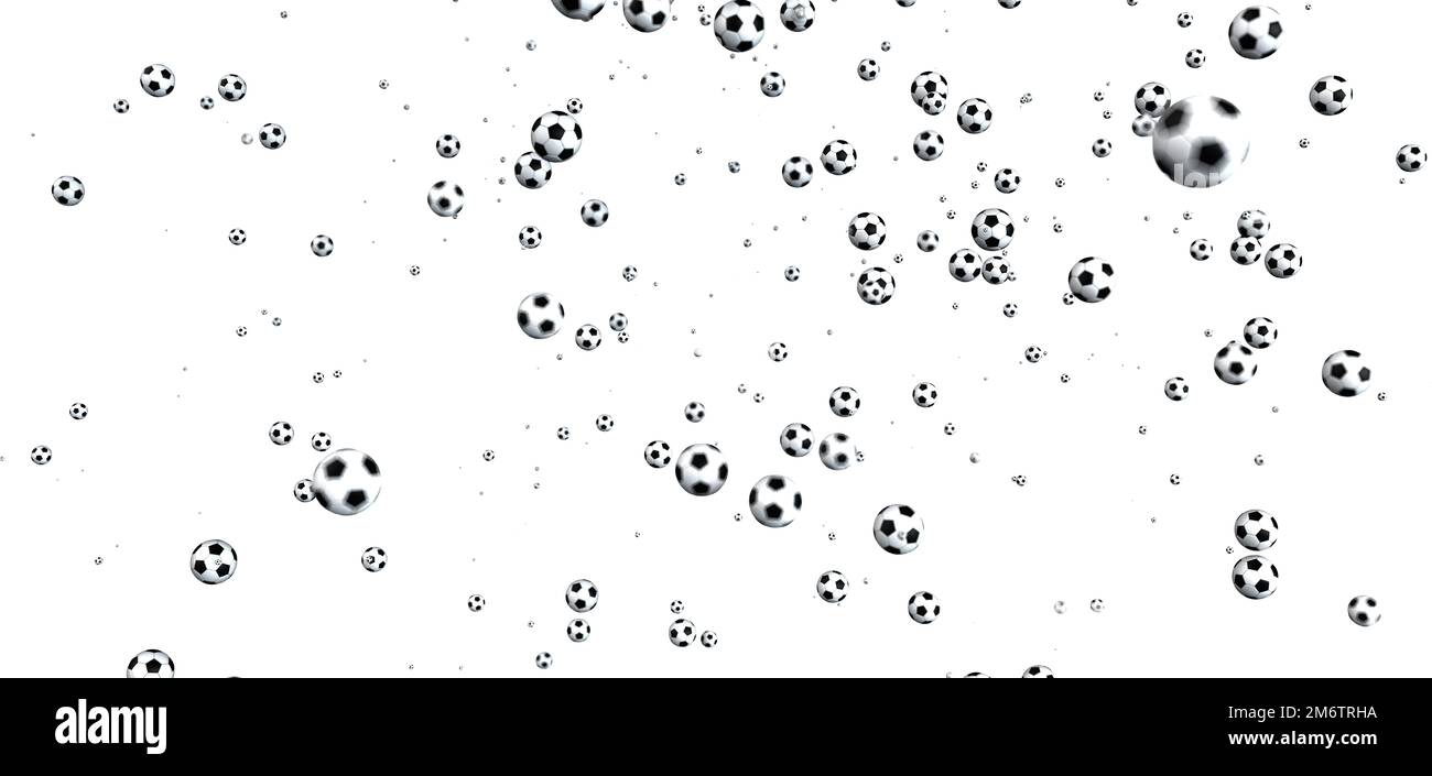 Football White Header Foto Stock