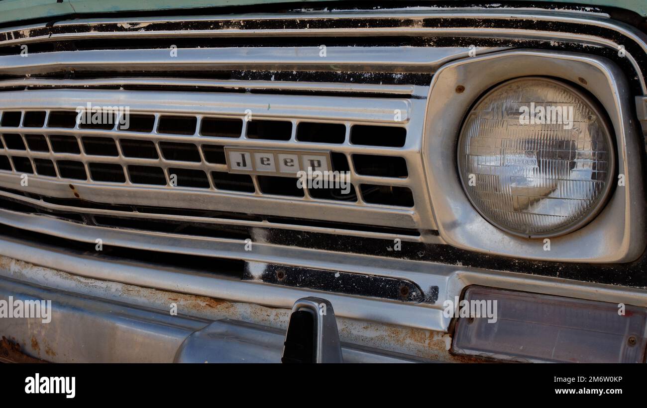 Questa vecchia Jeep Foto Stock