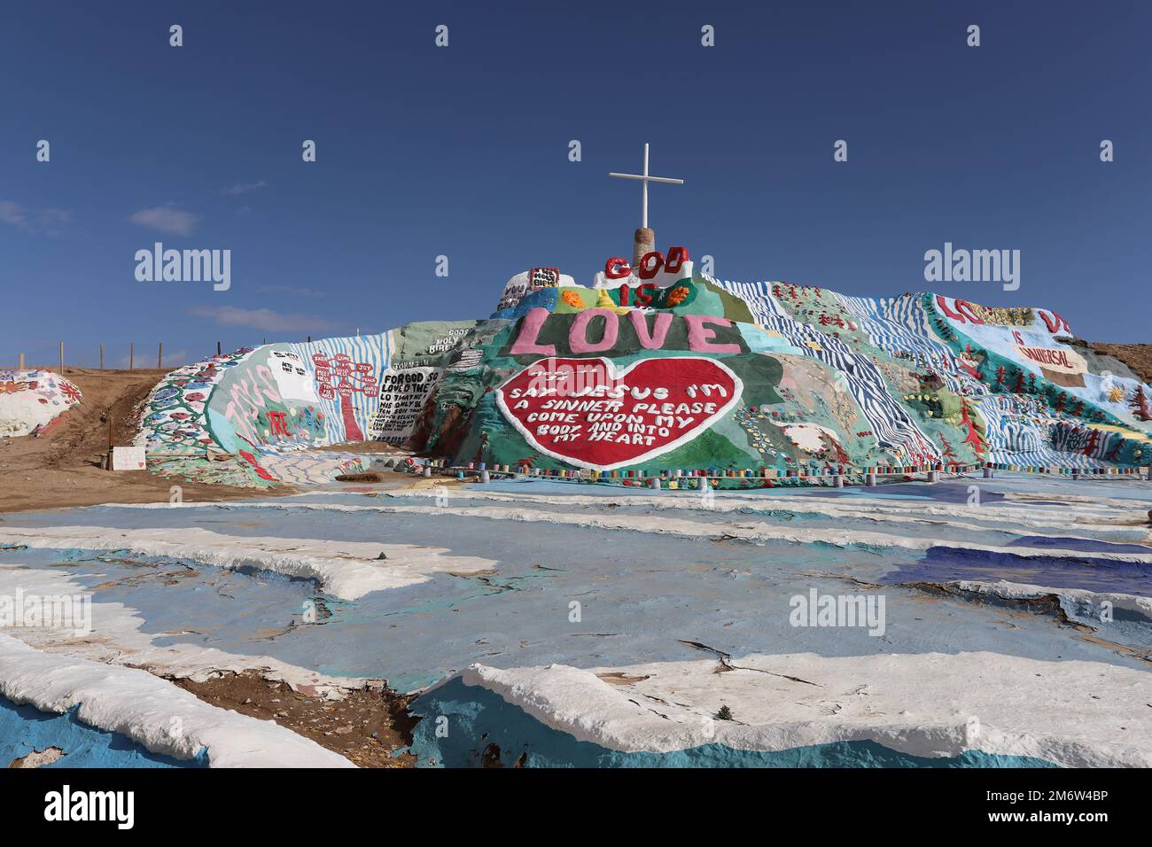 Arte di Slab City Foto Stock