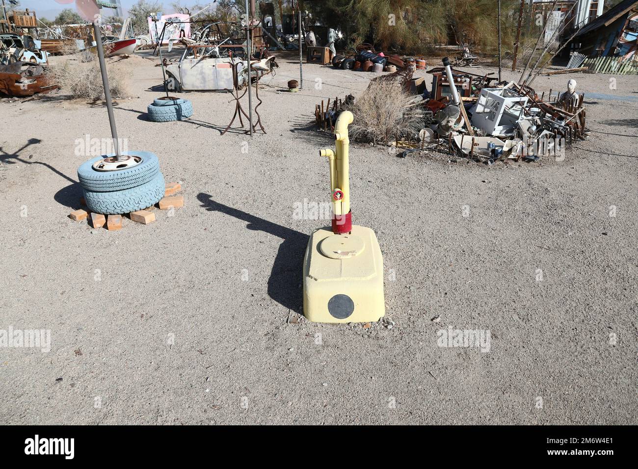 Arte di Slab City Foto Stock
