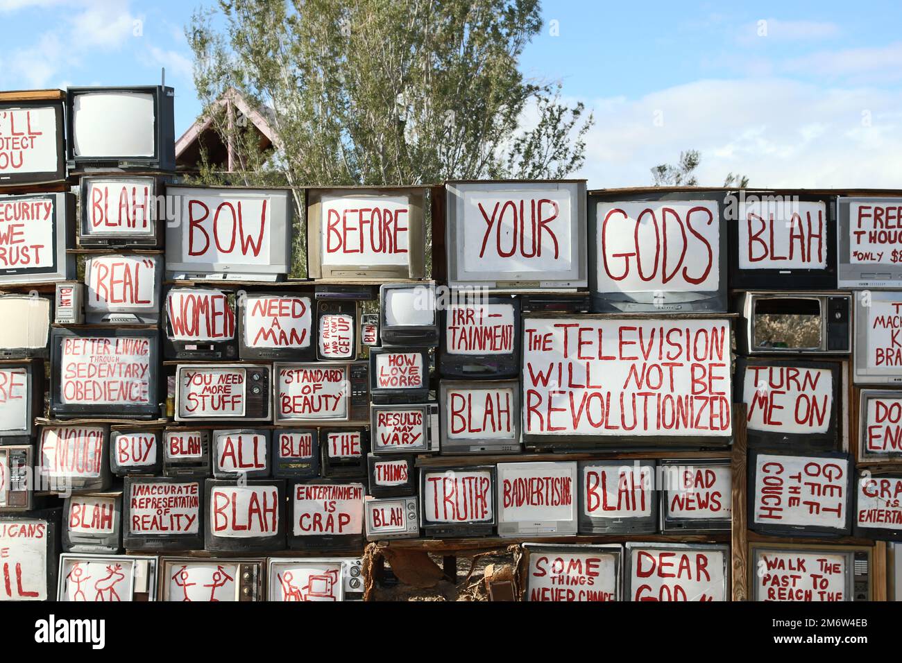 Arte di Slab City Foto Stock