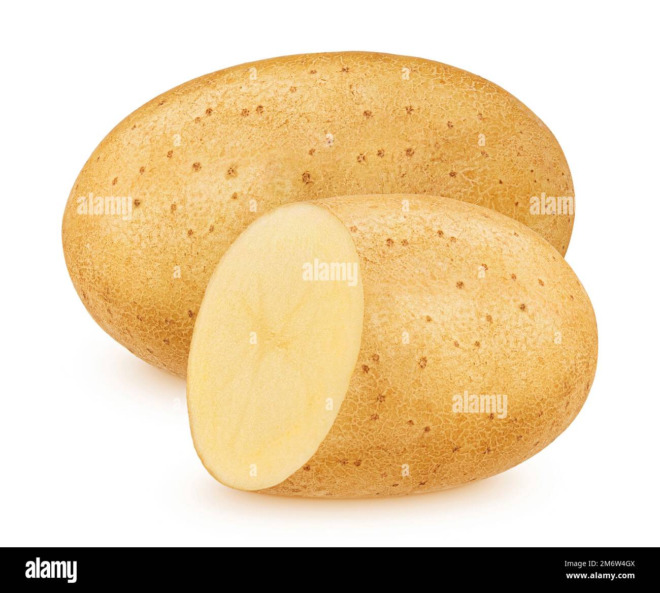 Potato isolati su sfondo bianco Foto Stock