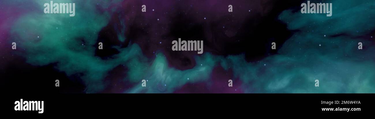 Sfondo banner nebulosa spazio Galaxy Foto Stock
