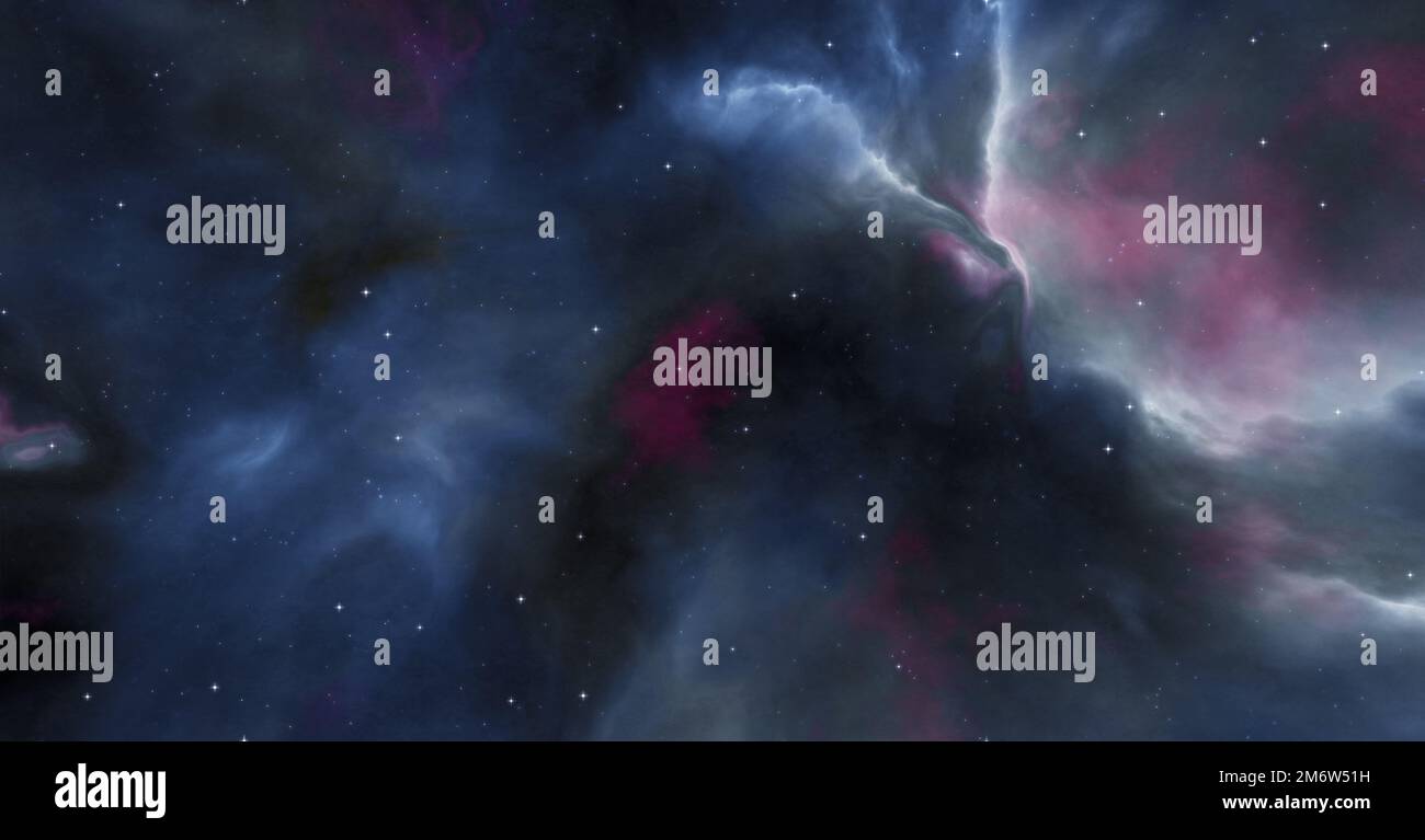 Sfondo banner nebulosa spazio Galaxy Foto Stock