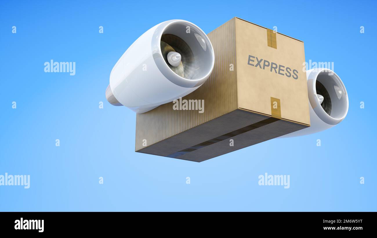Motore di propulsione a getto per box di trasporto Foto Stock