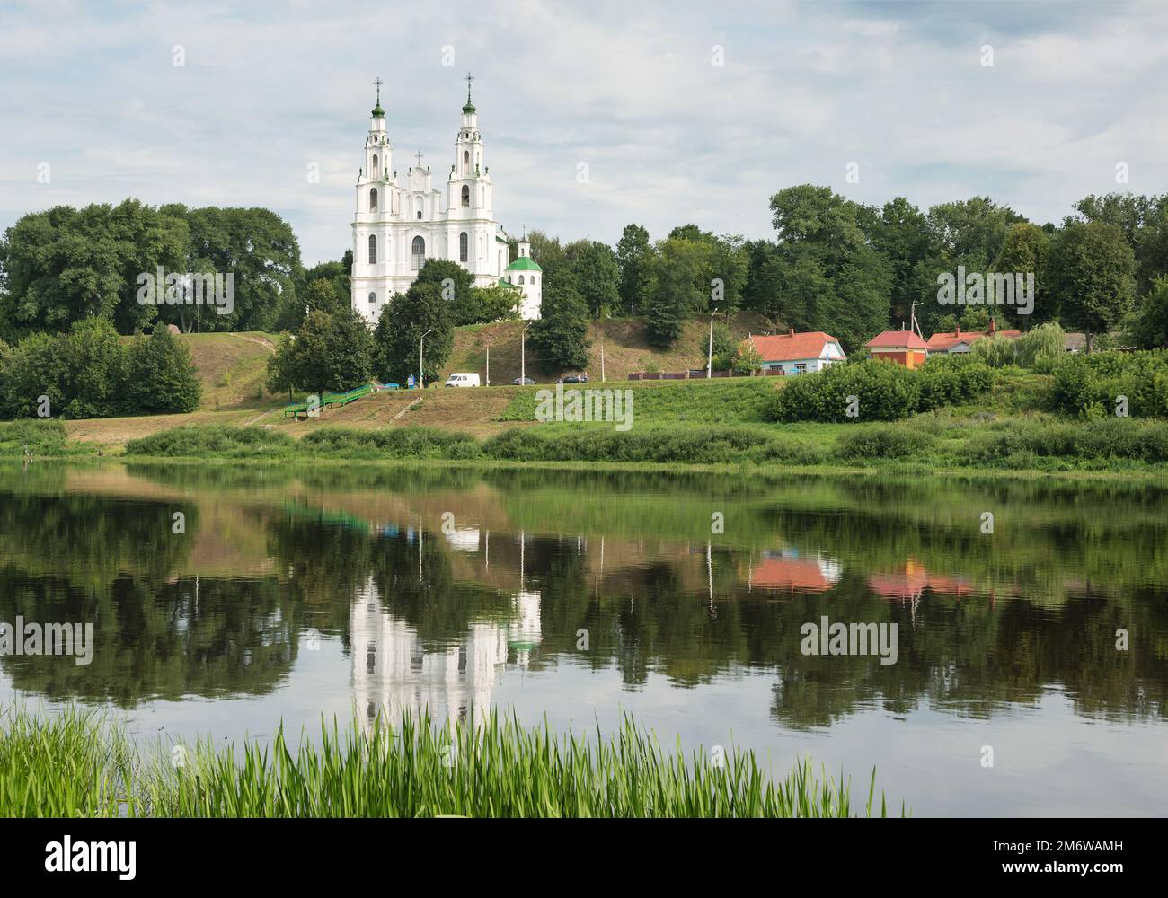 Cattedrale ortodossa di Sophia nella città di Polotsk, il tempio più antico della Bielorussia Foto Stock