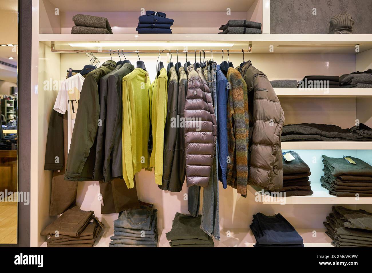 ROMA, ITALIA - CIRCA NOVEMBRE 2017: Interior shot del negozio Rinascente a Roma. Foto Stock