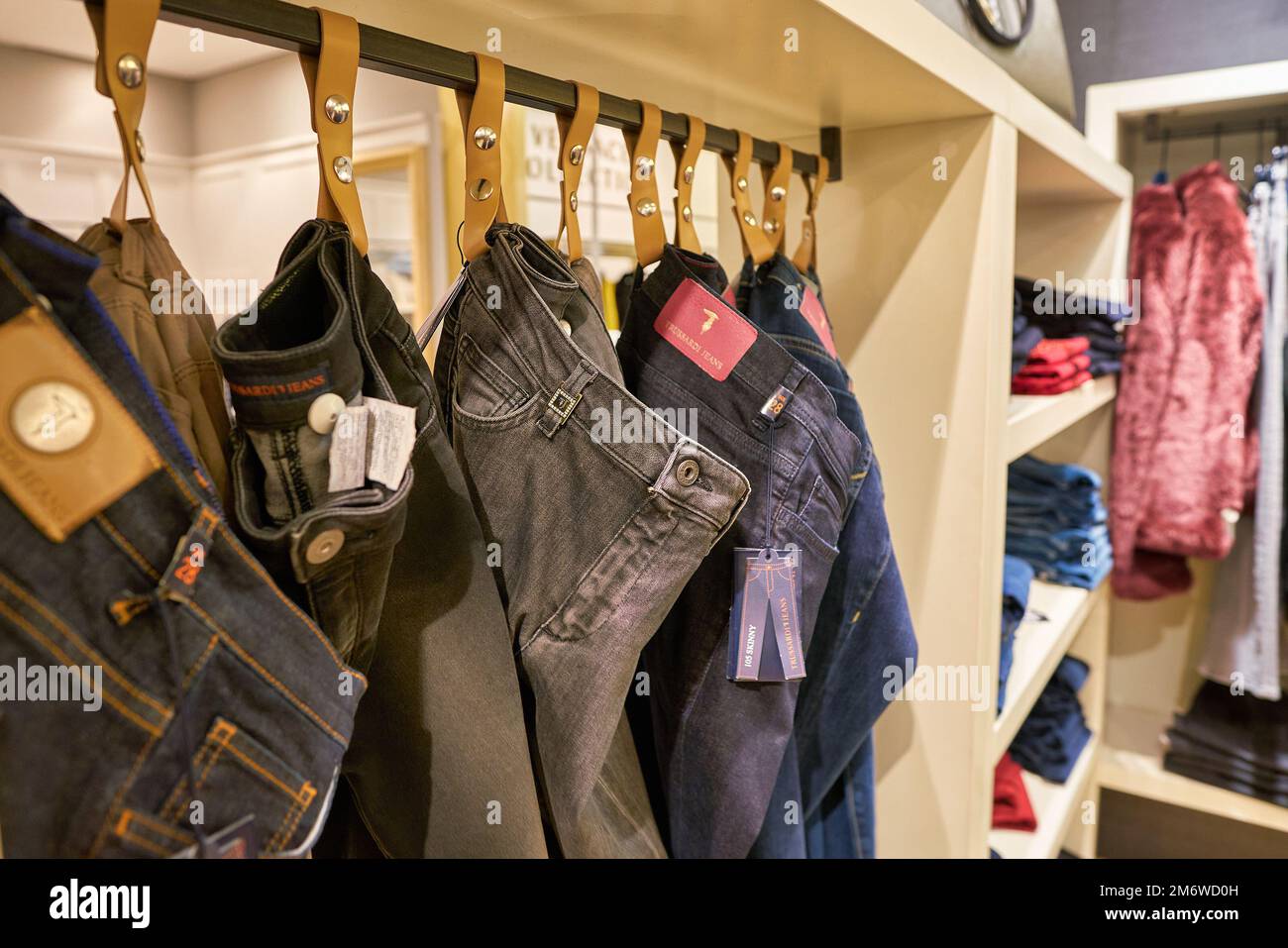 ROMA, ITALIA - CIRCA NOVEMBRE 2017: Interior shot del negozio Rinascente a Roma. Foto Stock