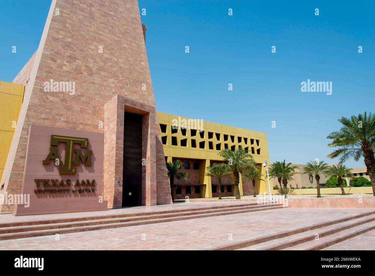 Doha, Qatar - 6 ottobre 2022: La Texas A and M University in Qatar è una succursale della Texas A and M University situata a Education City Foto Stock