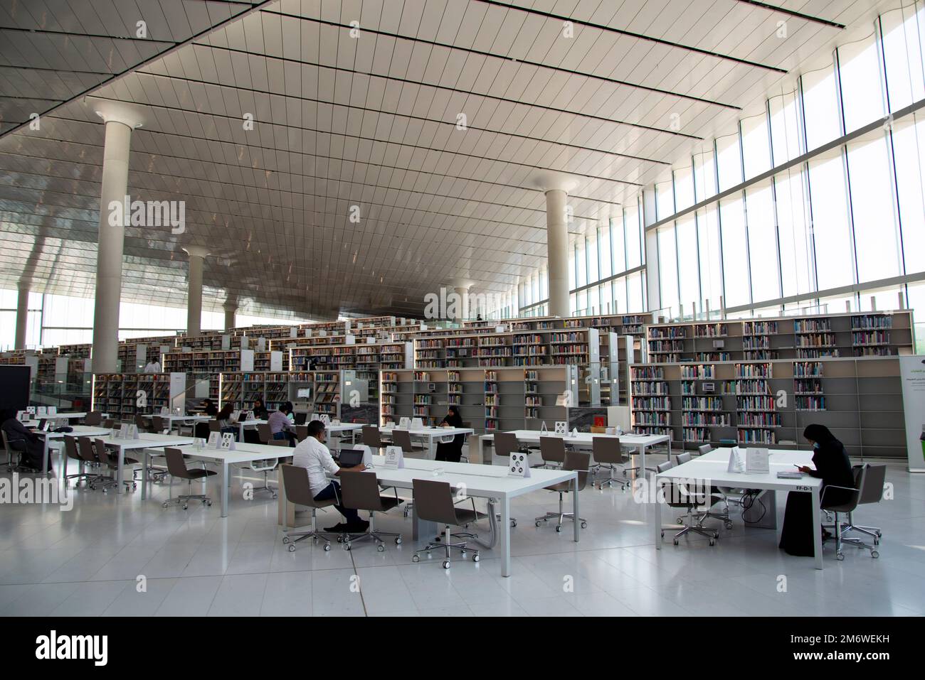 Doha, Qatar - 6 ottobre 2022: Biblioteca nazionale del Qatar Foto Stock