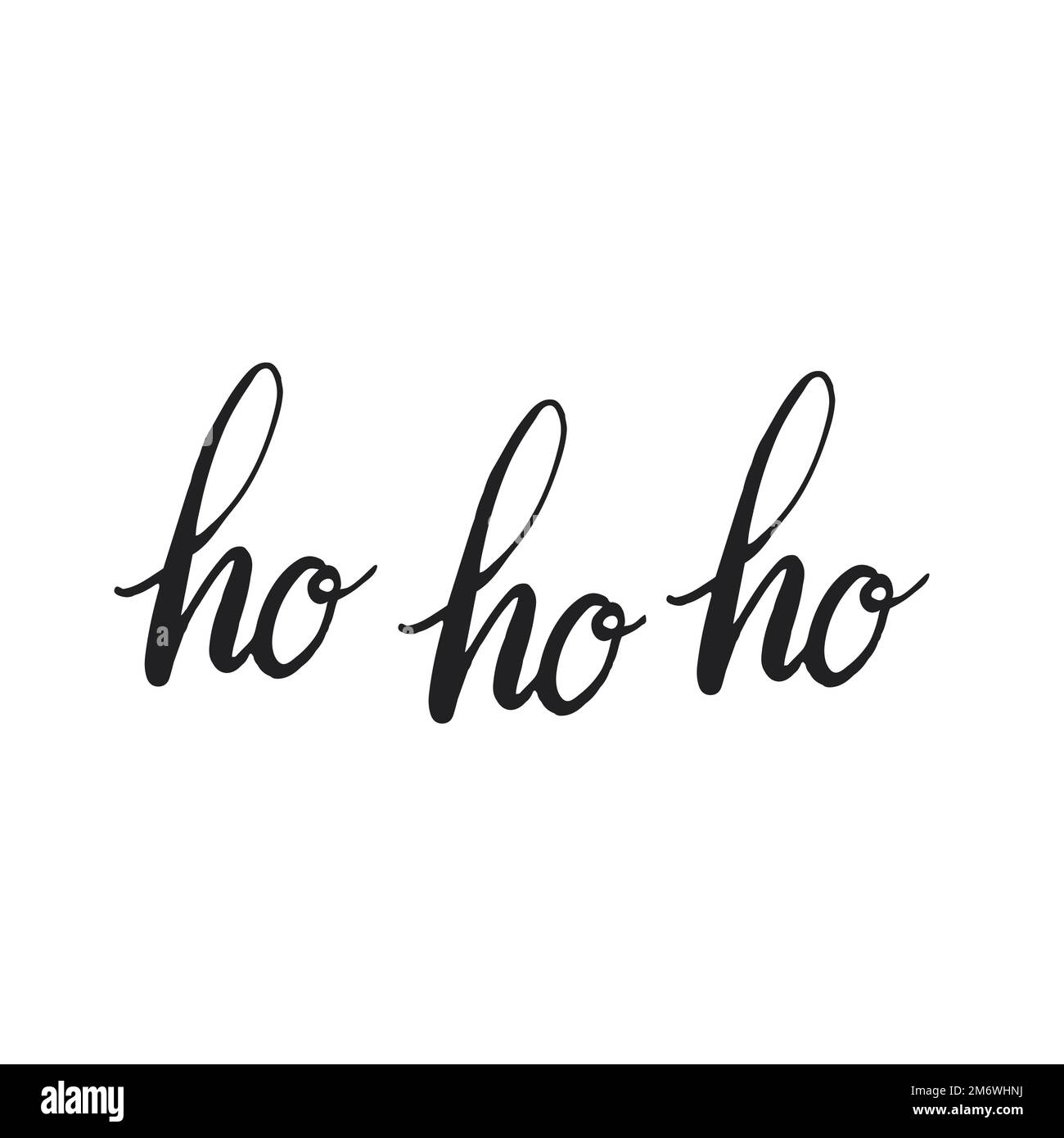 Ho ho ho ho vettore di stile tipografico Illustrazione Vettoriale