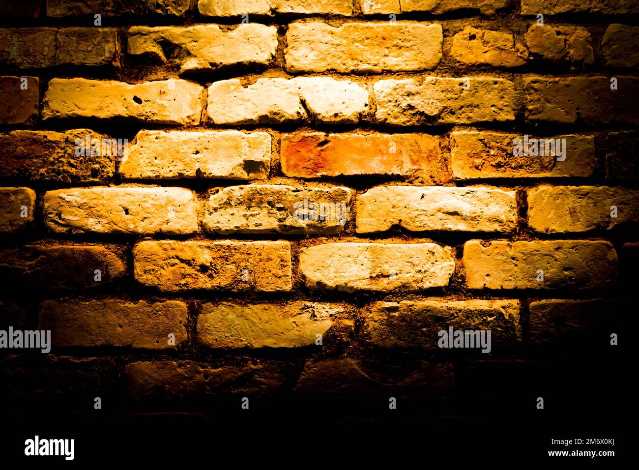 Muro di mattoni (materiale di sfondo) Foto Stock