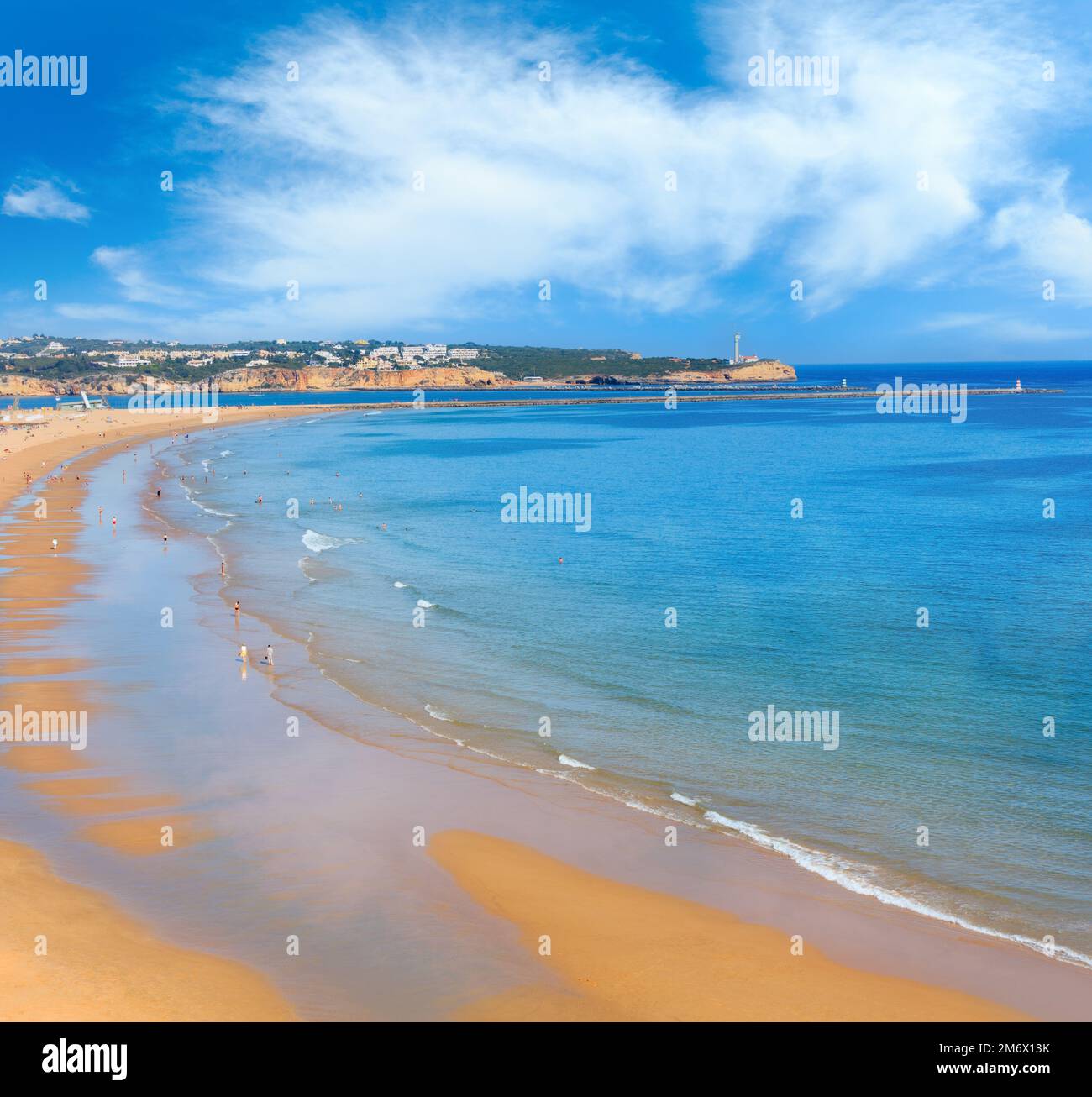 Praia dos Tres Castelos, Algarve, Portogallo. Foto Stock