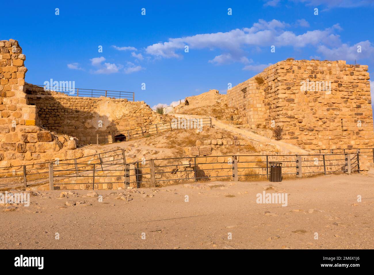 Castello medievale dei crociati a al Karak, Giordania Foto Stock