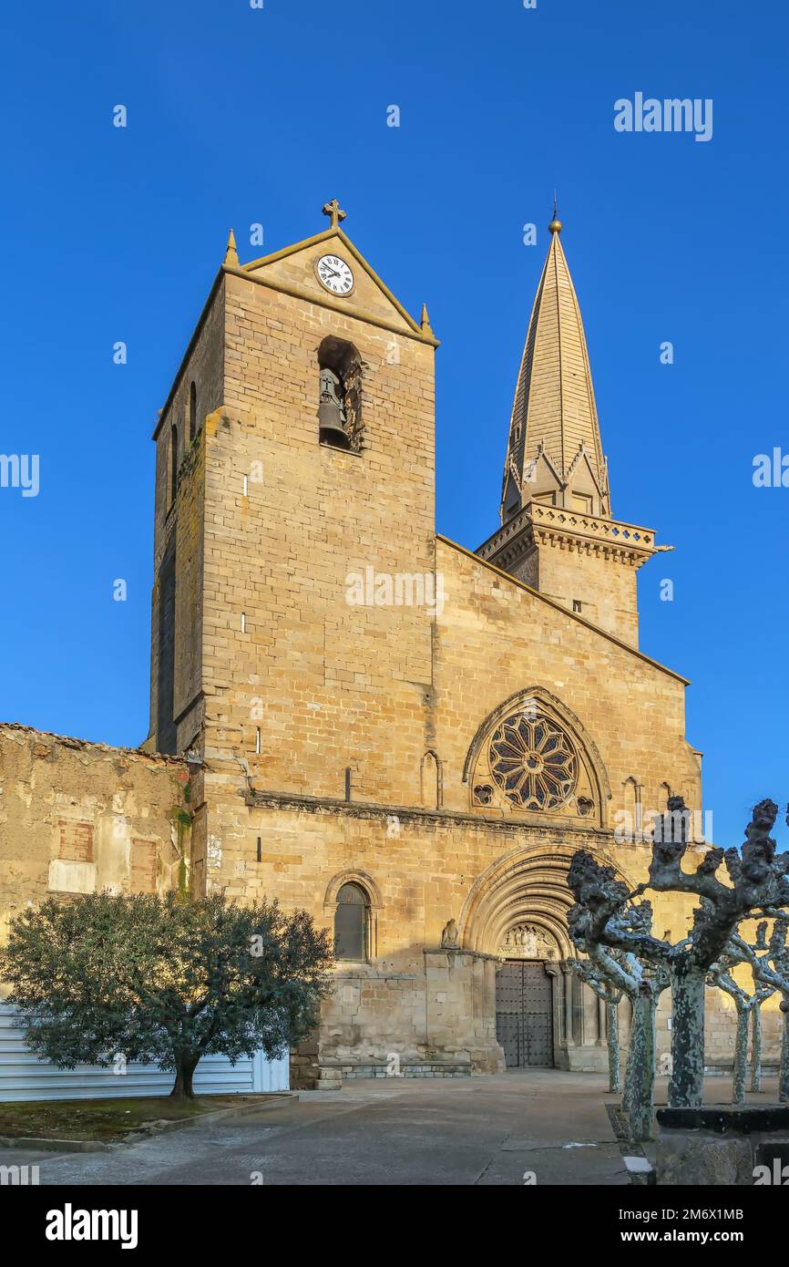 Chiesa di San Pedro, Olite, Spagna Foto Stock